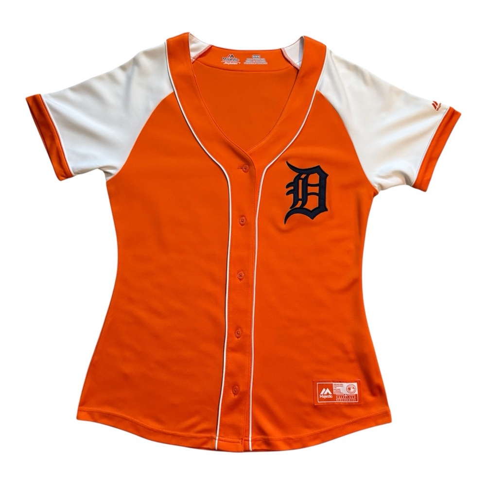 Majestic Women’s Detroit Tigers MLB Orange Jersey Size Medium